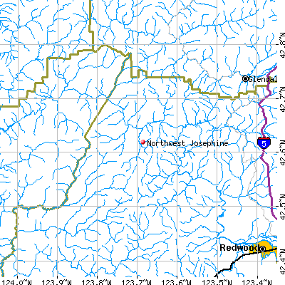 Northwest Josephine map