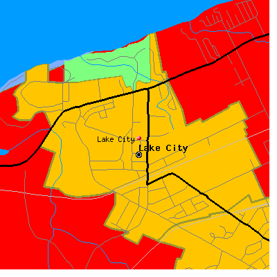 Lake City map