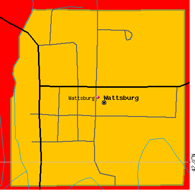 Wattsburg map