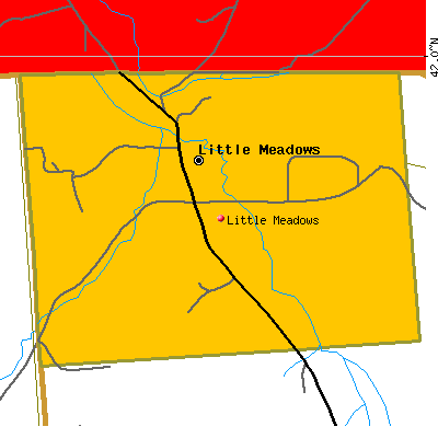 Little Meadows map
