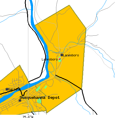 Lanesboro map