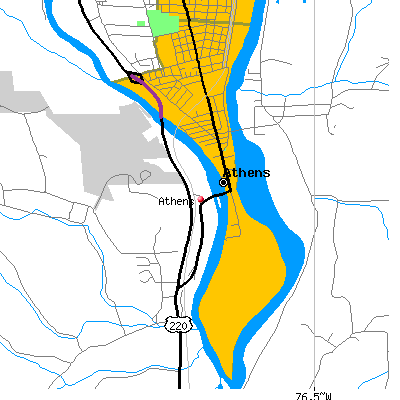 Athens map