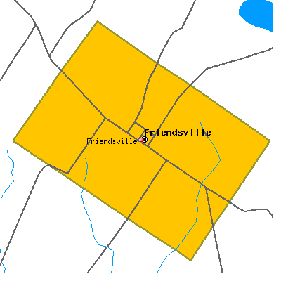 Friendsville map