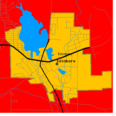 Edinboro map