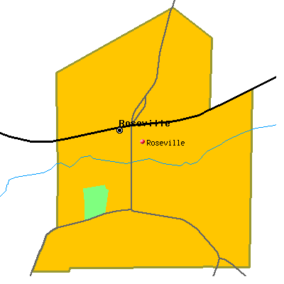 Roseville map