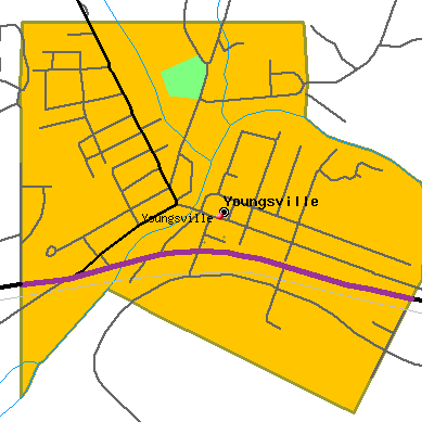 Youngsville map