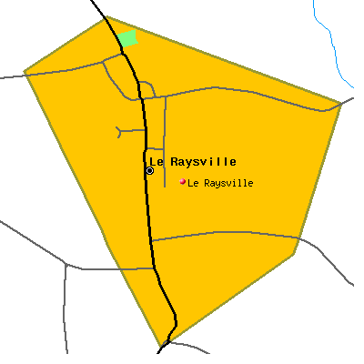 Le Raysville map