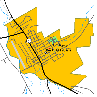 Port Allegany map