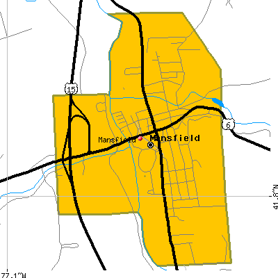 Mansfield map