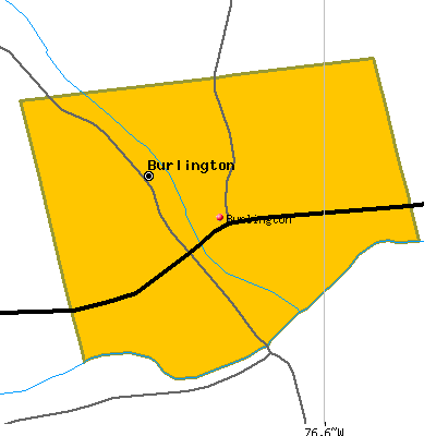 Burlington map