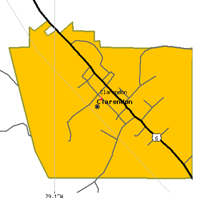 Clarendon map