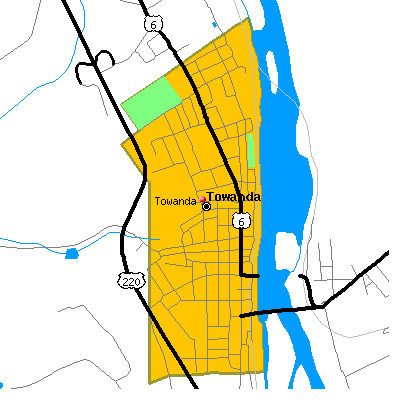 Towanda map