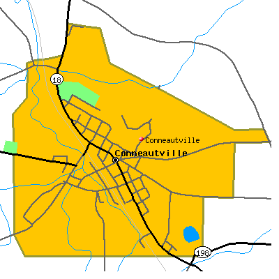 Conneautville map