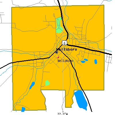 Wellsboro map