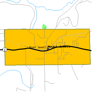 Mount Jewett map