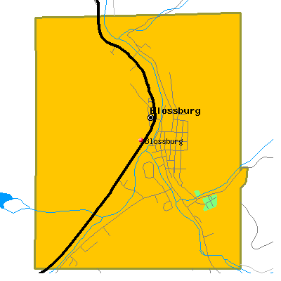 Blossburg map