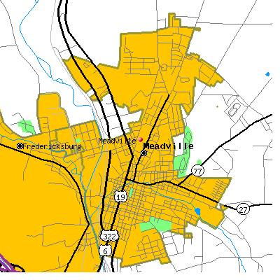 Meadville map
