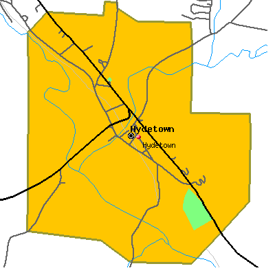 Hydetown map