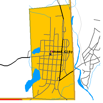 Forest City map