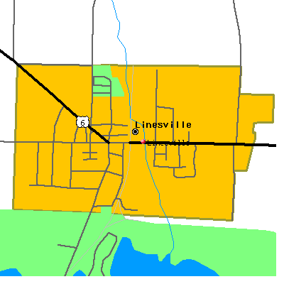 Linesville map