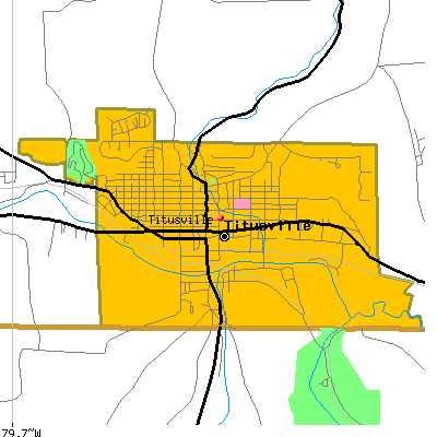 Titusville map