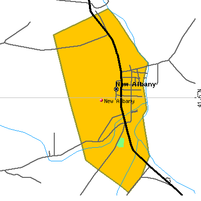 New Albany map