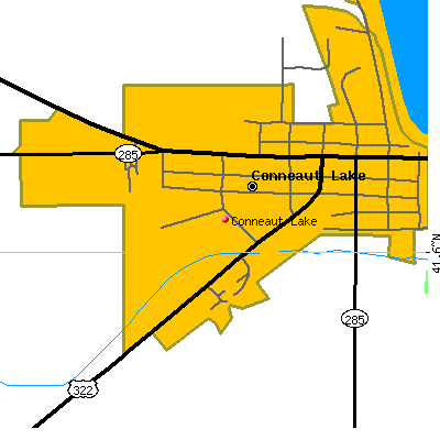 Conneaut Lake map