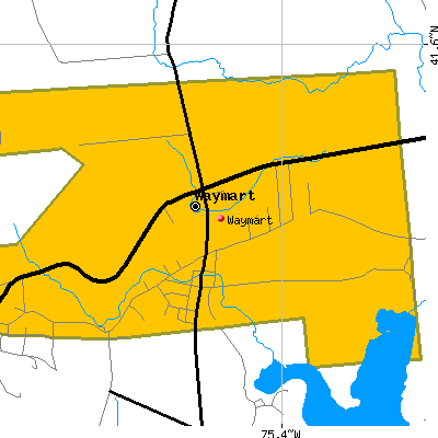 Waymart map
