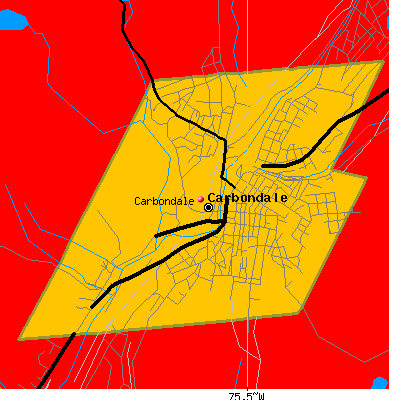 Carbondale map