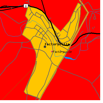 Factoryville map