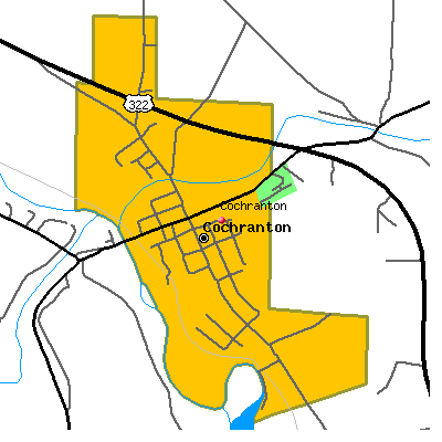 Cochranton map