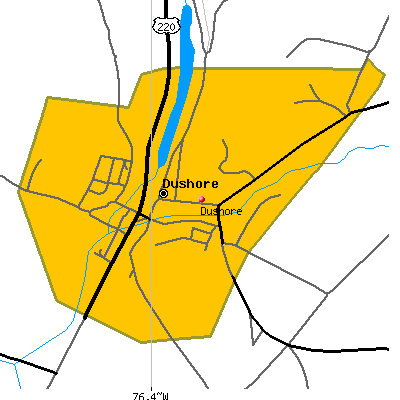 Dushore map