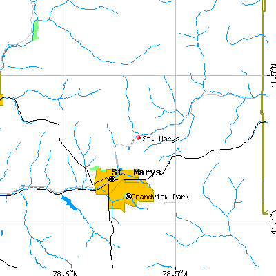 St. Marys map