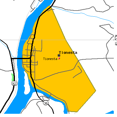 Tionesta map
