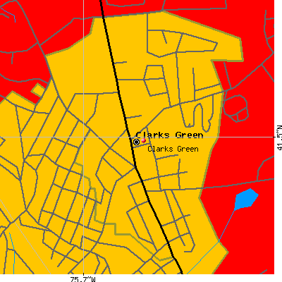 Clarks Green map