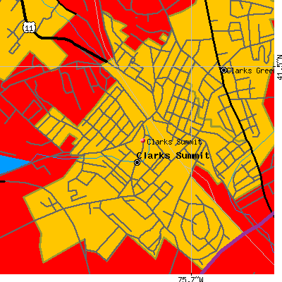 Clarks Summit map