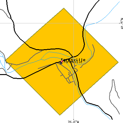 Forksville map