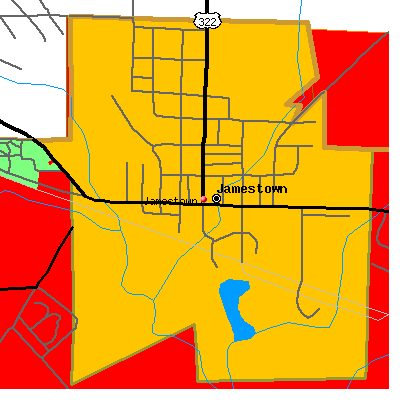 Jamestown map