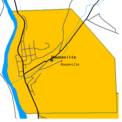 Rouseville map