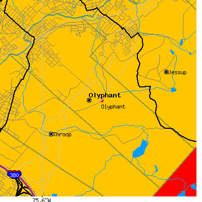 Olyphant map
