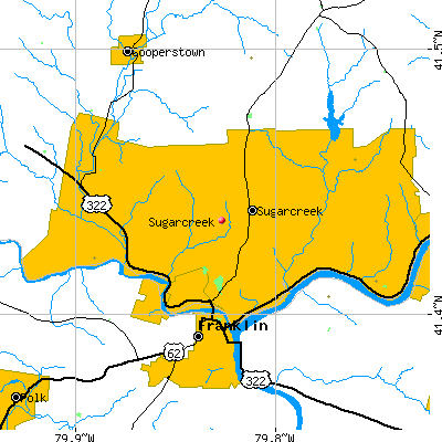 Sugarcreek map