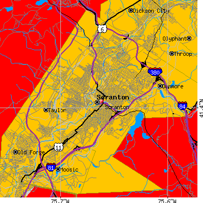 Scranton map