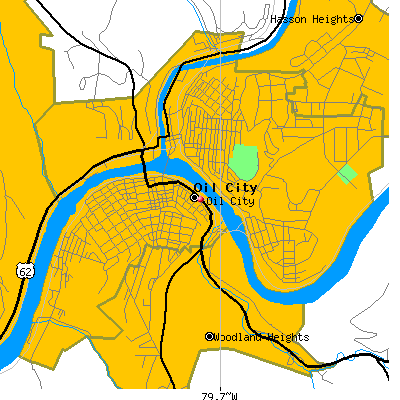 Oil City map