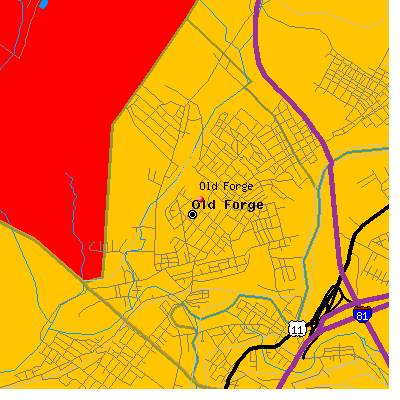 Old Forge map