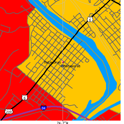 Matamoras map