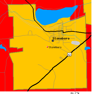 Stoneboro map