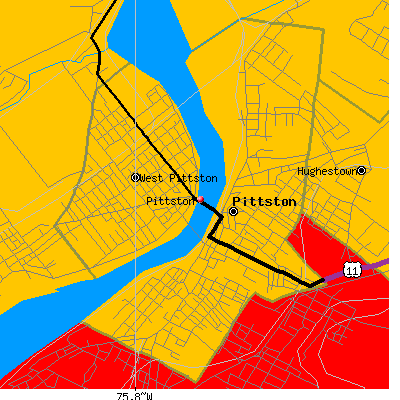 Pittston map