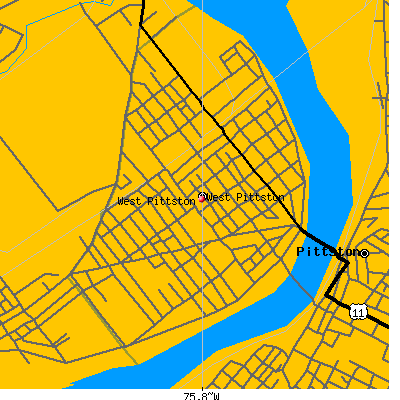West Pittston map