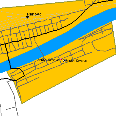 South Renovo map