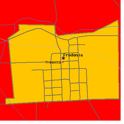 Fredonia map